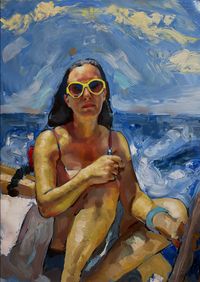 Woman with the yellow glasses